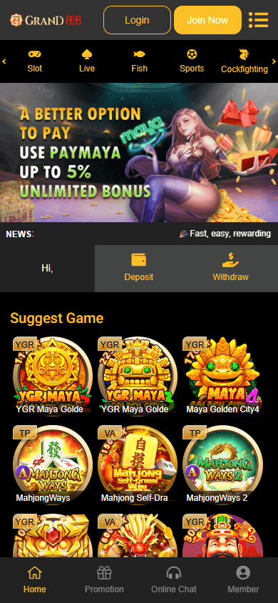 GRAND888 Casino Mobile screenshot